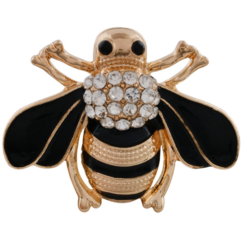 Rhinestone Honey Bee 🐝 Snap Button